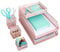 Blu Monaco Schreibtisch-Organizer, stapelbar, 6 Stück 6 Piece Set rose