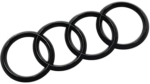 Audi Original Ringe Black Edition Emblem Blackline Zeichen Logo schwarz