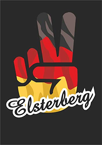 INDIGOS UG - Aufkleber - Autoaufkleber - Sticker - Deutschland - Stadt Elsterberg - ca. 25x20 cm - Victory - Sieg - Heckscheibe, Kofferraum, Laptop, Fussball, Sport, Schule, Tuning