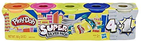 Play-Doh Super Gold Packung mit 5 ungiftigen Farben, inklusive 1 Super Gold Dose, 118 g Dosen