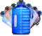 SLUXKE Trinkflasche Sport - 2.2 L / 3.78 L Wasserflasche I Große Sportflasche I BPA Frei I Water Jug I Wasserflasche 2.2 Liter I auslaufsicher I Gallone Water Bottle für Fitness I Sport I Gym
