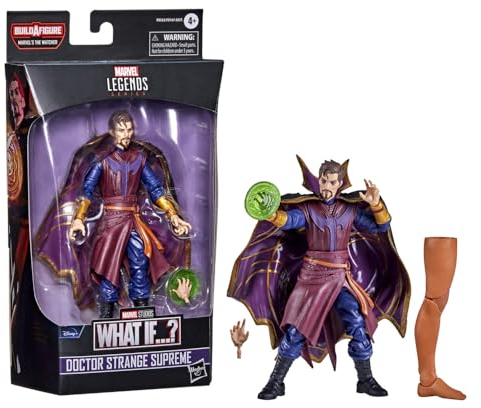 Marvel Legends Series 15 cm Scale Action Figure Toy Doctor Strange Supreme, Premium Design, 1 Figure, 1 Accessory, and Build-a-Figure Part, Multicolor
