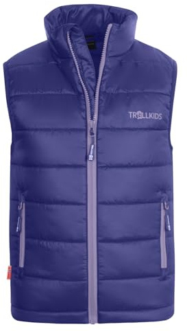 Trollkids Kids Trondheim Vest 140, dark purple
