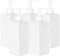Youngever 5er-Set 500ML Pumpflaschen für Shampoo, Mehrweg Kunststoff Pumpspender Seifenspender Dispenser Lotionspender Leerflasche für Flüssige Shampoo Lotionen Küche Bad (weiß)