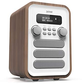 DENVER DAB-48WHITE DAB + Radio Mit integriertem FM-Radio und Bluetooth-Funktion weiß