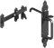 Infinity Decor Pestillo de puerta Suffolk ornamental de hierro resistente de 25,4 cm para uso en exteriores