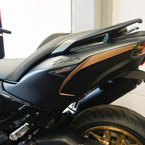 labelbike - 3D Harz Aufkleber Dekorationen und Schutz für Motorrad Roller Heckeckenschutz kompatibel mit Yamaha Tmax 2022-2024