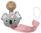 TYRY.HU Schnullerkette mit Namen Jungen Mädchen Personalisierte Schnullerband Holz Clip Baumwolle Schnuller Clips für Neugeboren Koala