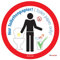 immi 4x Nur Toilettenpapier, Toilet paper only, Hygiene Aufkleber, 95mmØ