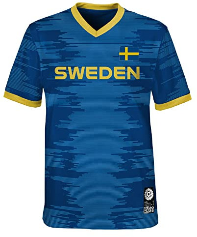 FIFA Offizielles Trikot der Frauenfussball-Weltmeisterschaft 2023, Schweden, Blau, 7 Jahre