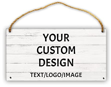 Mraxovid Personalised Wooden Hanging Plaque Signs Customised Wooden Board Decoration Decor for Family Sign, Name Date, Rustic Sign for Home, Kitchen, Wall Art