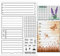 GLOBLELAND Clear Stamp Notebook Stamp Silikon-Stempelset 5 Silikon-Notizblock-Vorlagen Und 12 Marker Für Notizbücher Zum Selbermachen, Tagebuch Schreiben, Wochenplaner, Aufgabenliste