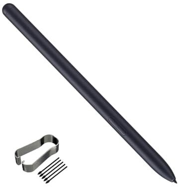 Tab S7 S Pen for Samsung Galaxy Tab S7 / S7+ Plus / S7 FE SM-T870 SM-T875 SM-T876 Touch Stylus Pen Replacement (NoBluetooth) with Free Tips/Nibs, Mystic Black