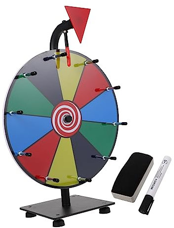 Operitacx 1 Satz Schicksalsrad Gewinner Rad Trocken Abwischbares Rad Ziehen Rad Praktisches Gewinnrad Glücklich, Preise Zu Gewinnen Radträger Spiel- -Rad Rotieren Roulette Editierbar Plastik