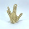3D Cabin Spock Live Long and Prosper Vulcan Salute Weihnachtsbaumschmuck Baumspitze Gold