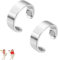 Olux-Ring – Olux-Ring 1. Generation, Olux-Magnetring, therapeutischer Lymphdrainage-Magnetring, Akupressur-Magnetring für Damen und Herren (2pcs Silver)