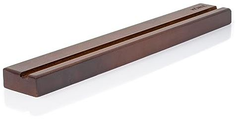 MÖNKE Vinyl Record Wall Mount - an Elegant Display Ledge Made from Solid Wood - This Vinyl Record Shelf Will Hold Records of Any Size (Walnut)