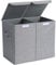 DIMJ Collapsible Storage Boxes Organiser - Wardrobe Storage Box with Lid Toy Chest with Portable Handle,Foldable Storage Baskets for Toys,Clothes Clothes,Home,OfficeBedroom, 47x40x28.5 cm
