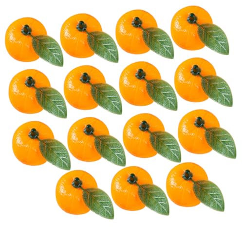 Cabilock Realistisches Simulations Fruchtmodell Orangen Dekoration aus Kunststoff für Sommerferien Deko und Kreative Wohnraumgestaltung mit Lebensechtem Aussehen