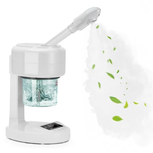 JOSTZHXIN Facial Steamer Nano Ionic Face Steamer with Extendable Arm,Portable Facial Steamer 360°Rotating Nozzle Esthetician Steamer for Personal Care at Home or Salon
