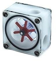 J-PO1 Computer Wasserkühlung Wasserdurchflussanzeige Schwarz Weiß Kühlung (Color : White)