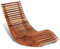 Schaukelstuhl Sonnenliege Akazienholz Gartenliege Holz Wetterfest Ergonomisch Garten Sauna Liege Holzliege Terrassenliege Liegestuhl 149x60x86 cm (1 Stück)