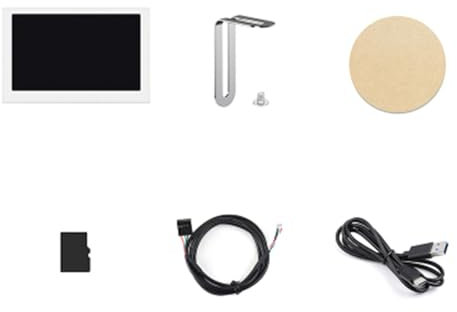 Csnbfiop Carcasa de ordenador USB con pantalla secundaria, multifuncional, iluminación colorida, tipo C, para ITX PC Case CPU