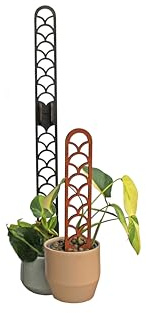 Rankhilfe für Kletterpflanzen erweiterbar - Kletterhilfe - Monstera - Efeutute - Philodendron (41, Schwarz)