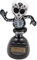 Teksome Totenkopf-Wackelköpfe für das Armaturenbrett im Auto, Skelett-Armaturenbrett-Wackel | Solarbetriebene Halloween-Skelettfiguren | Halloween-Wackelfiguren mit schüttelndem Kopf für Süßes oder