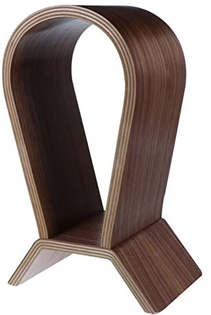 Hemobllo Holz Kopfhörer Ständer Kopfhörerständer Aus Walnuss Headset Halterung Für Heimdekoration Und Kopfhörerladen Display