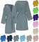 GARGIX Accappatoio UNISEX microfibra uomo e donna con cappuccio tasche salvaspazio calibrato (IT, Testo, XL, Regular, Regular, XL, Amb-15/GrigioScuro)