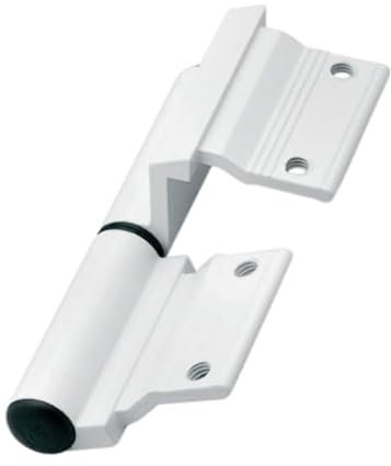 Cerniera per Porta Finestra Tipo Vecchio in Alluminio - Disponibile in Diverse Finiture | Cerniere Durevoli per Porte e Finestre (Bianco)