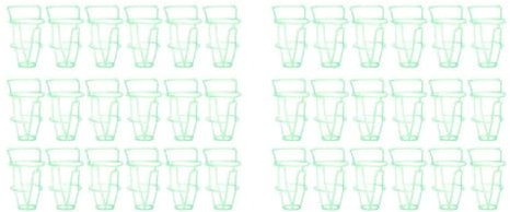 VALICLUD 72pcs Infusion Bottle Accessories Saline Bag Storage Cover Plastic Hanging Cage Medical Bottle Containers