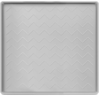 Air Conditioner Drip Pan - 55cm Tray Water Collector - Ac Drain Pan - Silicone Leak Catching Mat for Mini Fridge Humidifier | Waterproof Non-Slip for Under Sink Cabinet Home Garage Use