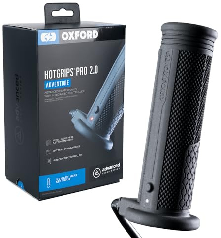 HotGrips Pro 2.0 (Integrated) | Heated Handlebar Grips for Cold Temperature Winter Weather Motorcycle Motorbike Riding
