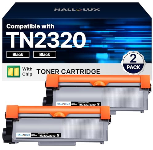 HALLOLUX TN2320 Toner Kompatibel für TN2320 Toner Brother TN 2320 für Brother MFC l2700DW MFC L2700DN HL-L2340DW HL-L2300D DCP-L2520DW MFC-L2720DW DCP-L2540DN TN-2320 (2 Schwarz)