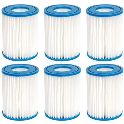 Cartucce Filtro For Piscina Tipo II 58094, Confezione Da 2/4/6 Cartucce Filtro Lavabili(6pcs)