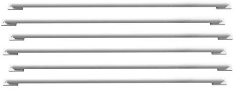 DIY Window Security Bars Pack of 6 Items (20mm x 1000mm, White)