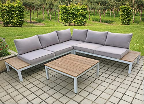 Lounge Set VALENTINA 4tlg Sitzgruppe Sitzgarnitur Gartengarnitur Möbel Garten