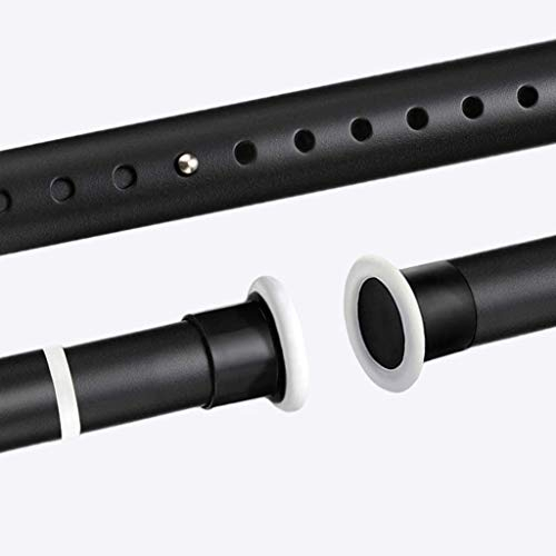 REHON 70-400CM Kein Bohren Erforderlich Extra Lange Gardinenstange für Große Fenster, Duschräume, Schränke Schwarz (3.1-3.6M)