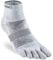 Injinji - Mittelhohe Socken mit separaten Zehen aus der Trail-Serie für Herren, grau, L