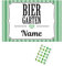 Herz & Heim® Geburtstagsgeschenk Männer DIY - Banderole für Bierkasten mit Aufklebern für Kronkorken (Biergarten)