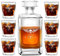 Maverton Decanter per Whisky in vetro - incisione personalizzata - Caraffa in vetro da 700 ml + 6 Set bicchieri whisky - idea regalo per l’uomo - legenda