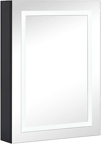 vidaXL LED Bad Spiegelschrank Badezimmerspiegel Badspiegel Spiegel Badschrank Badezimmerschrank Hängeschrank Wandschrank 50x13x70cm