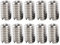 10 Pezzi Inserti Filettati Dado Riduzione interno M4*0.7 esterno M6*1 lungo 10mm Acciaio Inossadabile Hardware Fastener Conversione Filo Strumento Kit per Inserto Riparazione Dado