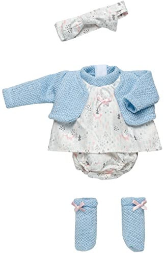 Llorens 1097382 Puppenkleidung für 35-38cm Puppen, Kleiderset Wald, Puppenzubehör