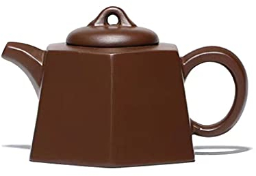 Theiere Théière en argile violette de qualité supérieure Théière hexagonale Théière en terre cuite violette Pot créatif avec couvre-thé Kungfu Pot D'argile Violet (Size : 325ml/11.4oz)