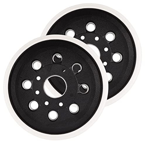 2 pezzo 125 mm Autoadesivo Platorello Abrasivo, Disco Abrasivo a 8 Fori, Platorello Supporto Per Abrasivi per Smerigliatrice Lucidare, Compatibile con Bosch e Skil Levigatrice Eccentrica