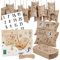 Adventskalender zum Befüllen: DIY Adventskalender 2025 - Papiertaschen klein, Zahlen Sticker - Adventskalender Selber Basteln - LIVAIA Geschenk Set