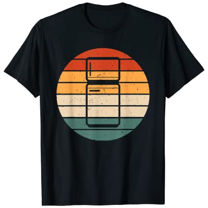Retro Refrigerator Design Freezer And Fridge Lover T-Shirt